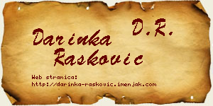 Darinka Rašković vizit kartica